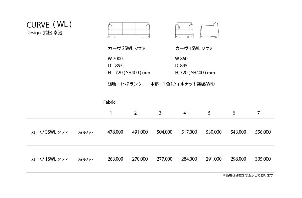 CURVE_WL Price List